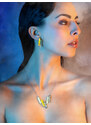 Preciosa náhrdelník Desire z chirurgické oceli, český křišťál, malý šedý