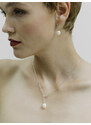 Stříbrný náhrdelník Pearl Heart s říční perlou Preciosa