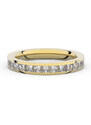 Danfil Zlatý dámský prsten DF 3907 ze žlutého zlata, s briliantem 46