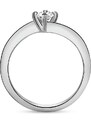 Danfil Freya | Zásnubní prsten se středovým diamantem 0.25ct, bílé zlato 46