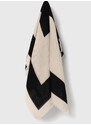 Šátek Tommy Hilfiger béžová barva, vzorovaný