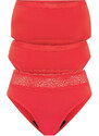 3PACK Menstruační kalhotky Modibodi Fiesta Red (MODI4271) L