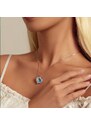 GRACE Silver Jewellery Luxusní stříbrný náhrdelník Andělské srdce - stříbro 925/1000