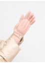 Light pink women's gloves Shelvt