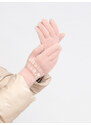 Light pink women's gloves Shelvt