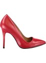 Fox Shoes Red Women's Heeled Shoes