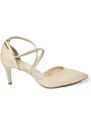 Fox Shoes Beige Women's Heeled Shoes