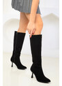 Soho Black Suede Women's Boots 18533