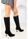 Soho Black Suede Women's Boots 18533