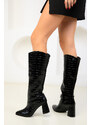 Soho Black Ankle Boots For Women 18513