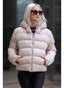 Madmext Women's Mink Hooded Puffer Coat