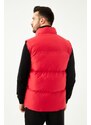 River Club Men's Lined Water And Windproof Red Inflatable Vest.
