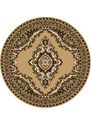Alfa Carpets Kusový koberec TEHERAN T-102 beige kruh - 160x160 (průměr) kruh cm