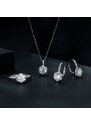 GRACE Silver Jewellery Stříbrné náušnice Viviane 1 ct MOISSANITE + CERTIFIKÁT