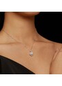 GRACE Silver Jewellery Stříbrný náhrdelník Chiara 1 ct MOISSANITE + CERTIFIKÁT