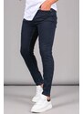 Madmext Navy Blue Super Lycra Skinny Fit Men's Jeans 6302