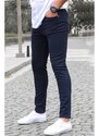 Madmext Navy Blue Super Lycra Skinny Fit Men's Jeans 6302