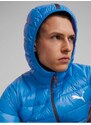 Modrá pánská sportovní prošívaná bunda Puma Hooded - Pánské