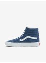 Modré dámské semišové kotníkové tenisky VANS SK8-Hi - Dámské