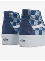 Modré dámské kotníkové tenisky se semišovými detaily VANS SK8-Hi - Dámské