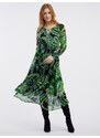 Orsay Zelené dámské květované šaty - Dámské