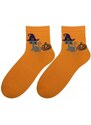 Bratex Popsox Halloween Socks 5643 Women's 36-41 Orange D-024