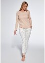 Women's pyjamas Cornette Emy 723/351 l/yr S-2XL beige-cream 002