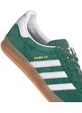 Semišové sneakers boty adidas Originals Gazelle Indoor zelená barva, IG1596