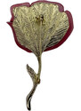 D Bijoux Dámská brož tulipán černý