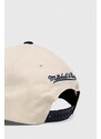 Bavlněná baseballová čepice Mitchell&Ness bílá barva, s aplikací