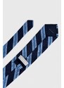 Hedvábná kravata Michael Kors tmavomodrá barva
