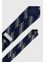 Hedvábná kravata Michael Kors zelená barva