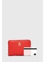 Peněženka Tommy Hilfiger červená barva