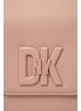 Kožená kabelka Dkny béžová barva, R41EKC54