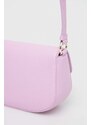 Kožená kabelka Dkny růžová barva, R41EKC54