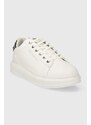 Kožené sneakers boty Karl Lagerfeld KAPRI MENS bílá barva, KL52576