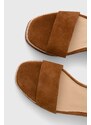 Semišové sandály Lauren Ralph Lauren Leona béžová barva, 8029200000000000