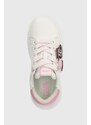 Kožené sneakers boty Karl Lagerfeld KREEPER LO bílá barva, KL42376V