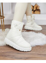 MSMG Royalfashion Bílé dámské boty a'la snow boots Oterika - Bílá