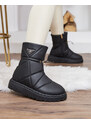 MSMG Royalfashion Černé dámské boty a'la snow boots Oterika - Černá