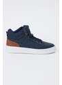 AC&Co / Altınyıldız Classics Men's Navy Blue-white Winter Comfort Sole Sports Sneaker