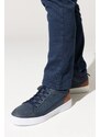 AC&Co / Altınyıldız Classics Men's Navy Blue-white Winter Comfort Sole Sports Sneaker