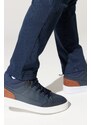 AC&Co / Altınyıldız Classics Men's Navy Blue-white Winter Comfort Sole Sports Sneaker