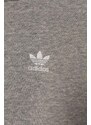 Dětská mikina adidas Originals šedá barva, s kapucí, melanžová