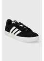 Semišové sneakers boty adidas COURT černá barva, ID6278