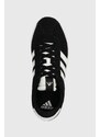 Semišové sneakers boty adidas COURT černá barva, ID6278