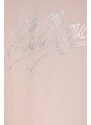 Dětská mikina Tommy Hilfiger růžová barva, s kapucí, s potiskem