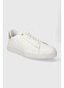 Kožené sneakers boty EA7 Emporio Armani bílá barva