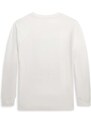 Dětská bavlněná košile s dlouhým rukávem Polo Ralph Lauren bílá barva, s potiskem