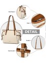 Miss Lulu Kabelka shopper Monogram Beige